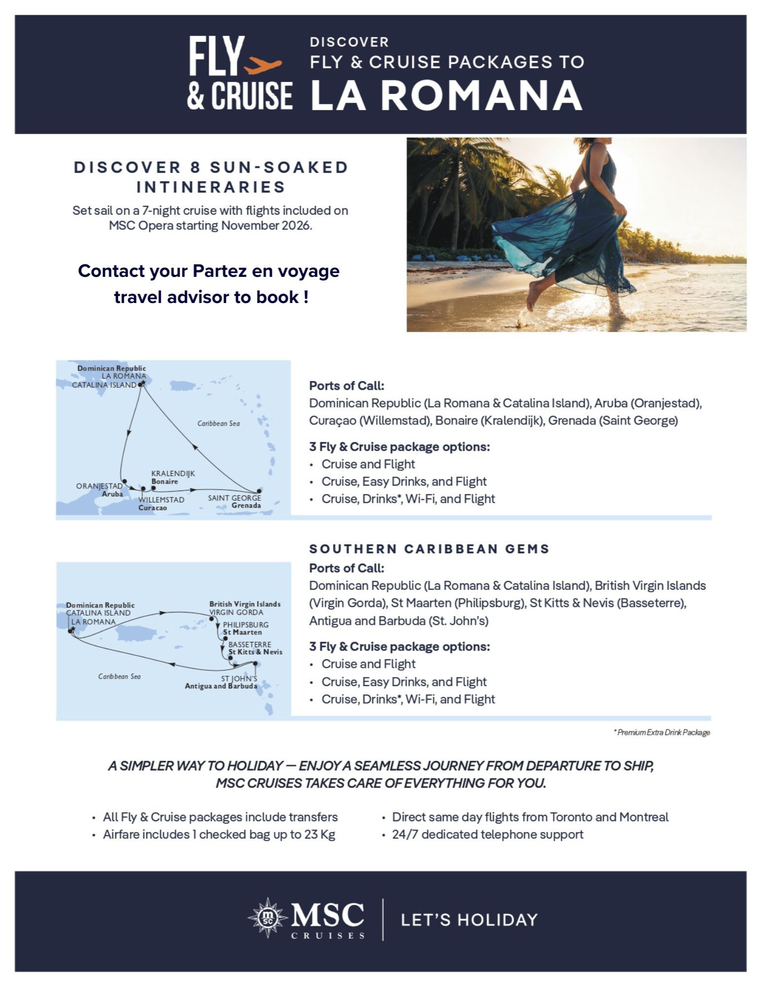Promotion amawaterways fly & cruise LA ROMANA with Partez en Voyage