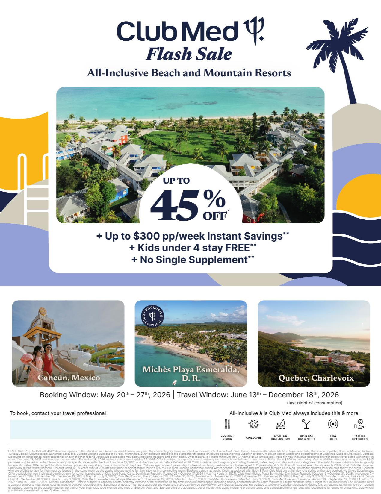 Club Med Vacations Promotion Flash Sale with Partez en Voyage