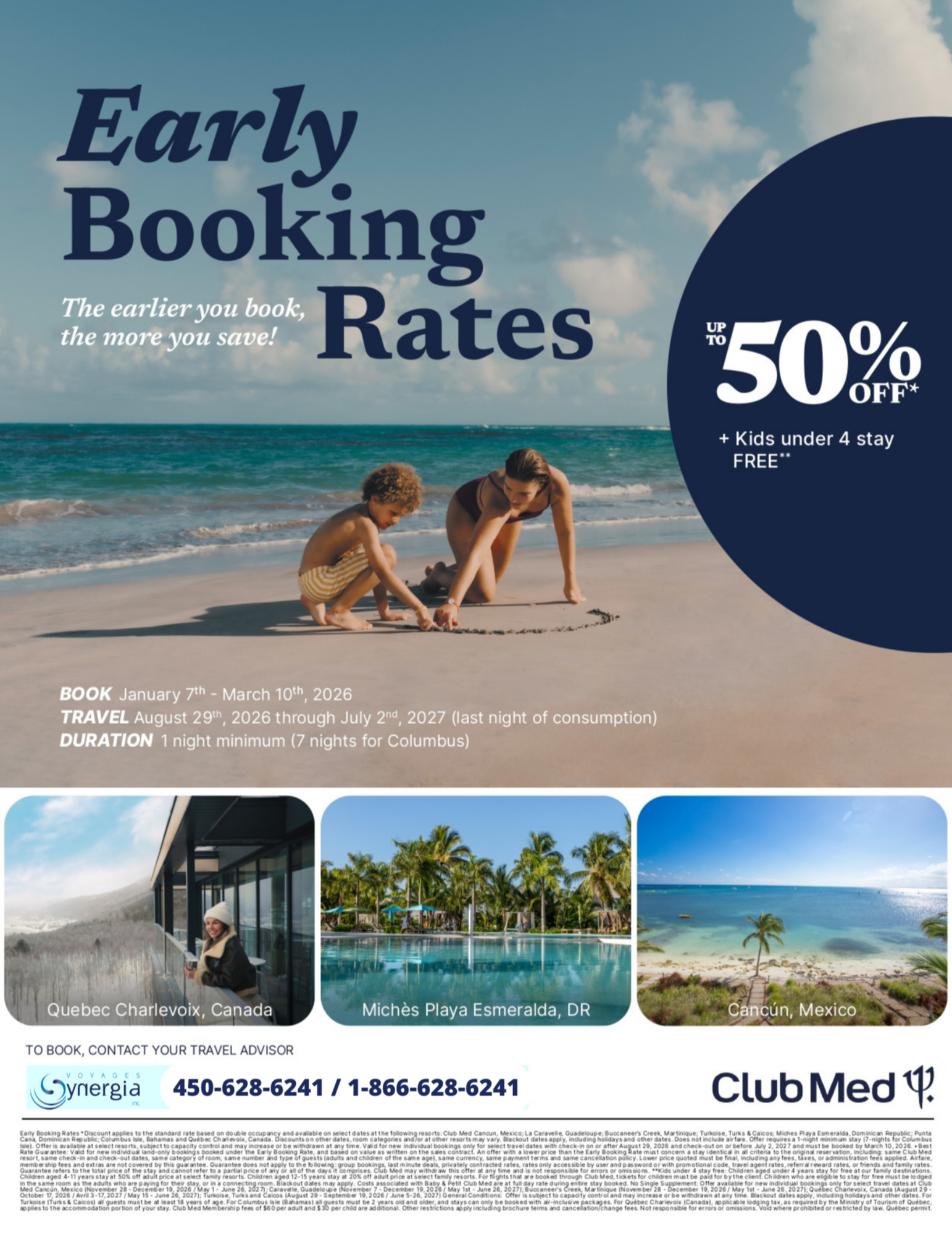 Club Med Promotions Early Booking Rates Up to 50% off with Partez en Voyage Club Med Promotions Early Booking Rates Up to 50% off with Partez en Voyage