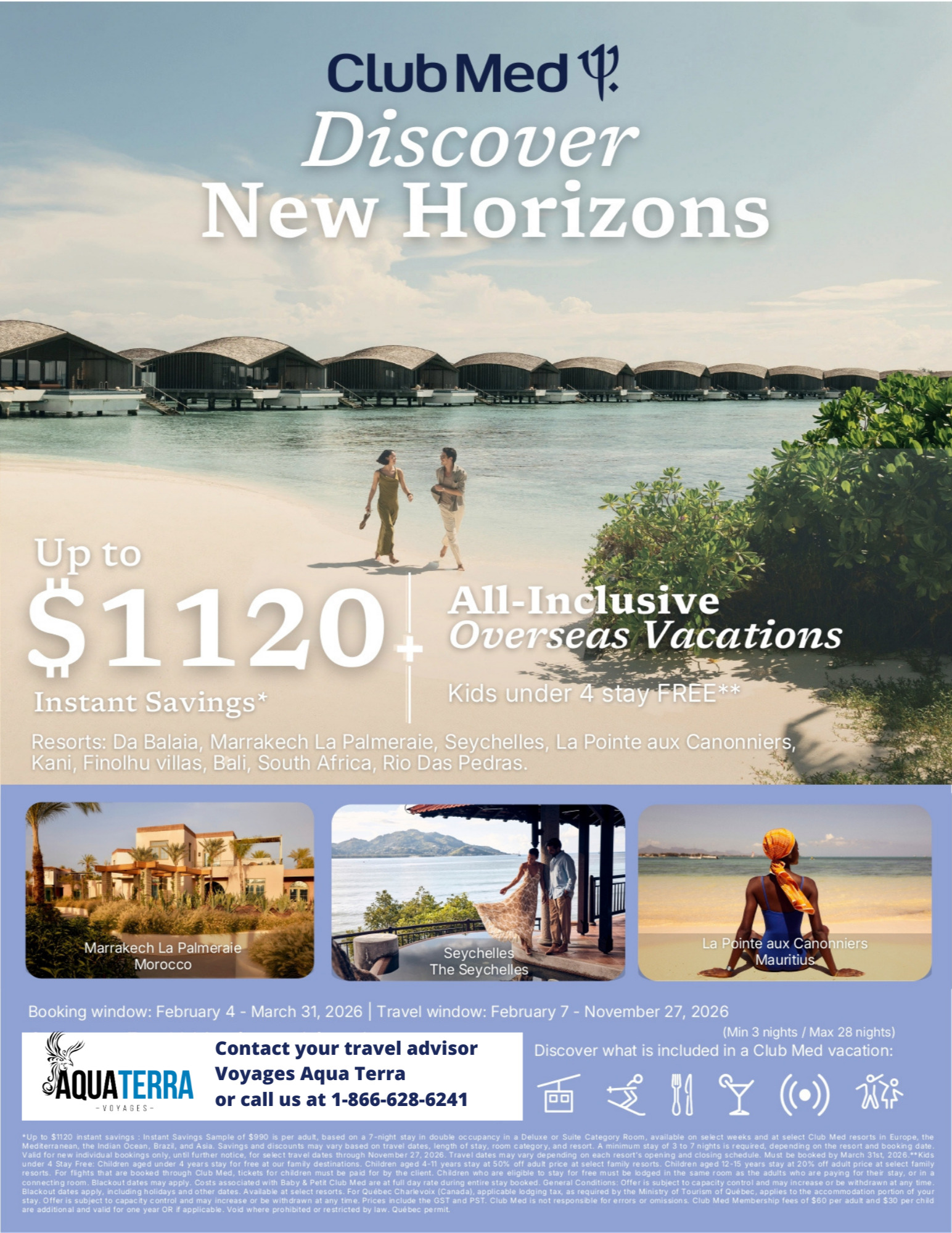 Club Med Promotions Overseas Vacation Up to 1120$ Instant Savings off with Partez en Voyage Club Med Promotions Overseas Vacation Up to 1120$ Instant Savings off with Partez en Voyage
