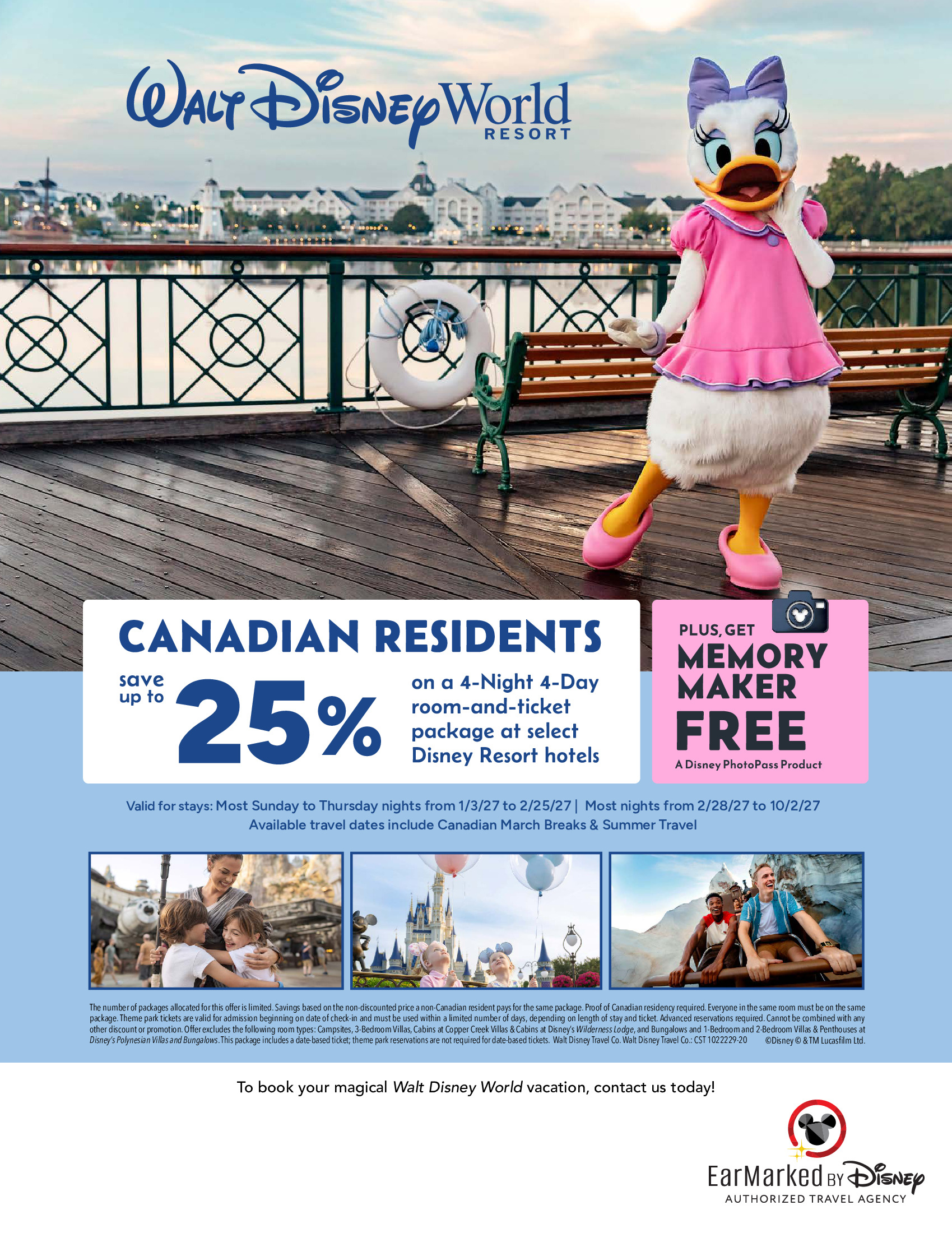 Walt Disney World – 25%